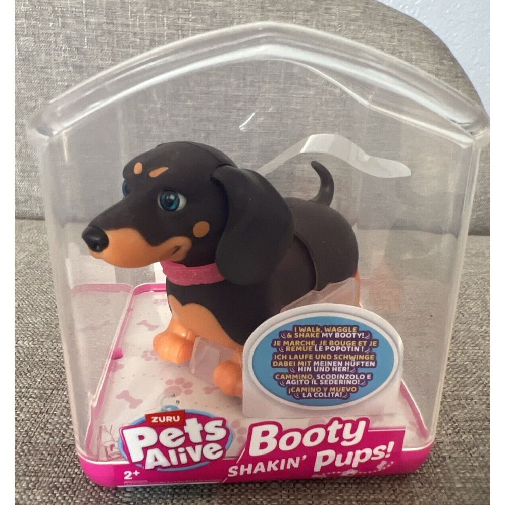 New ZURU Pets Alive Booty Shakin' Pups Interactive Mini DACHSHUND Dog Puppy Toy